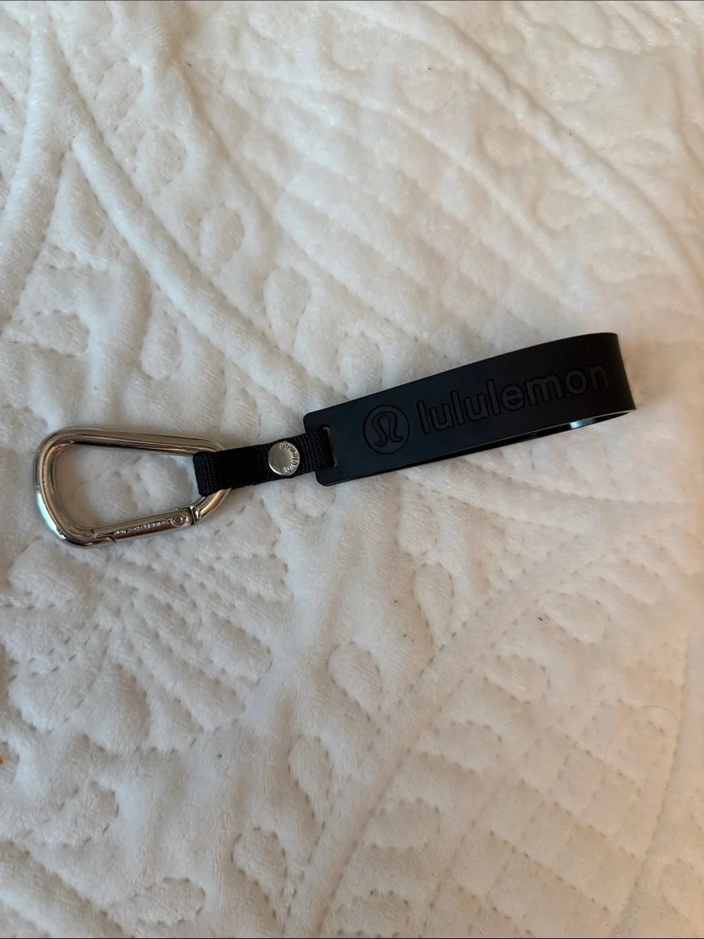 lululemon athletica Black Silicone Key & Carabiner Holder